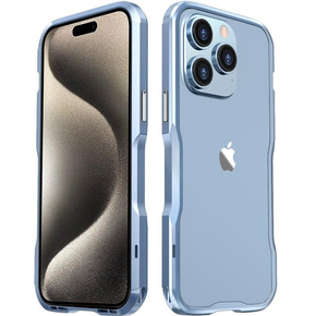 Pouzdro LUPHIE pro iPhone 15 Pro, Armor Bumper, modré