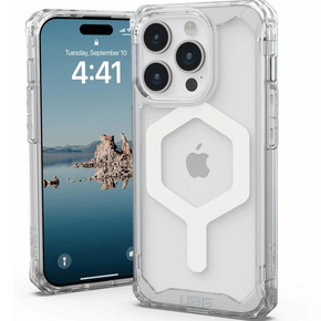Pouzdro Urban Armor Gear pro iPhone 15 Pro, Plyo MagSafe, transparentní / bílé