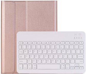 Pouzdro + klávesnice iPad 7/8/9 10.2 2019/2020/2021, růžové rose gold
