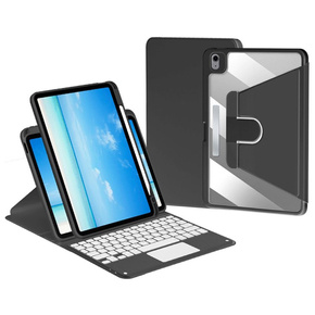 Pouzdro + klávesnice iPad Air 10.9 4 2020 / 5 2022 / iPad Pro 11 2022 / 2021 / 2020, Touchpad Pen Slot, černé