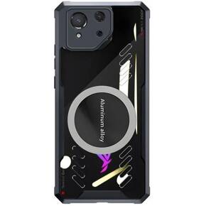 Pouzdro pro ASUS ROG Phone 8 Pro, s magnetickou fólií, transparentní / černé