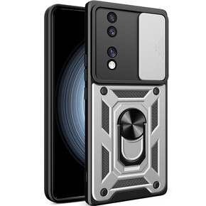 Pouzdro pro Honor 70 5G, CamShield Slide, stříbrné