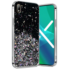 Pouzdro pro Huawei Y5 2019, Glittery, černé