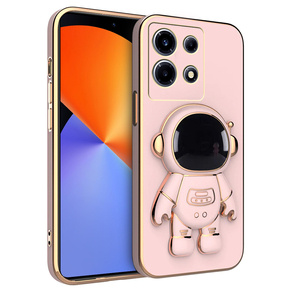 Pouzdro pro Infinix Note 30 VIP, Astronaut, růžové