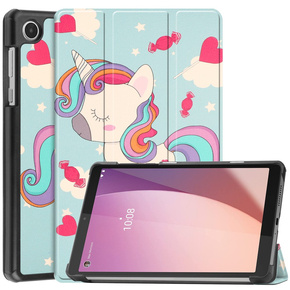 Pouzdro pro Lenovo Tab M8 Gen 4 TB-300FU, Smartcase, unicorn