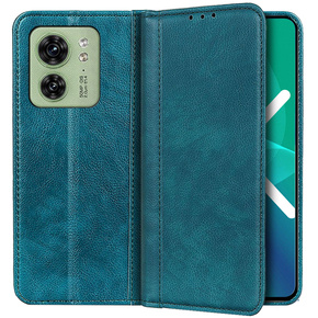 Pouzdro pro Motorola Edge 40 5G, Wallet Litchi Leather, zelené