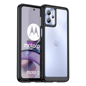 Pouzdro pro Motorola Moto G13 / G23, Fusion Hybrid, transparentní / černé