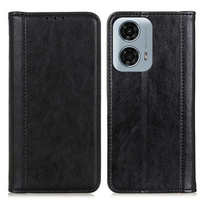 Pouzdro pro Motorola Moto G24 / G24 Power / G04, Wallet Litchi Leather, černé