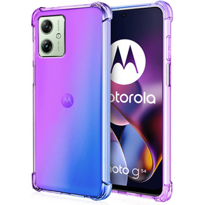 Pouzdro pro Motorola Moto G54 5G, Gradient Dropproof, Fialová / modrá