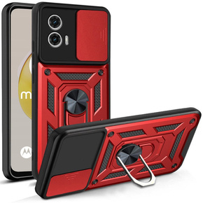 Pouzdro pro Motorola Moto G73 5G, CamShield Slide, červené