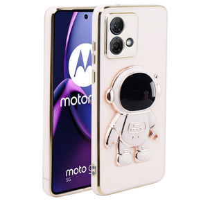 Pouzdro pro Motorola Moto G84 5G, Astronaut, růžové rose gold