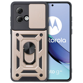 Pouzdro pro Motorola Moto G84 5G, CamShield Slide, zlaté