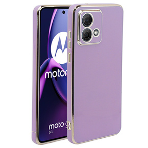 Pouzdro pro Motorola Moto G84 5G, Glamour CamShield, fialové