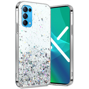 Pouzdro pro OPPO Reno 5 5G, Glittery, průhledné