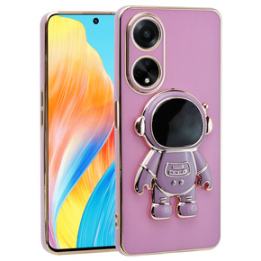 Pouzdro pro Oppo A38 4G / Oppo A18 4G, Astronaut, fialové