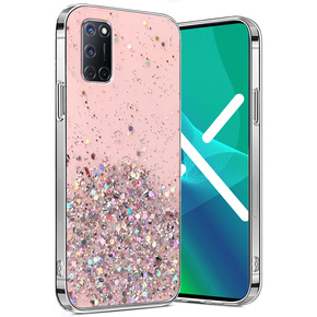 Pouzdro pro Oppo A52 / A92 / A72, Glittery, růžové