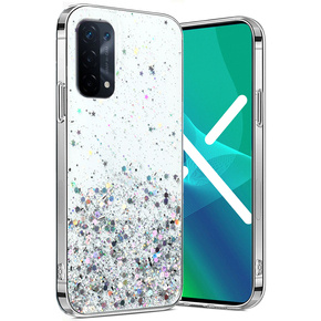 Pouzdro pro Oppo A54 5G/A74 5G/A93 5G, Glittery, průhledné