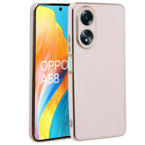 Pouzdro pro Oppo A58 4G, Glamour CamShield, růžové rose gold