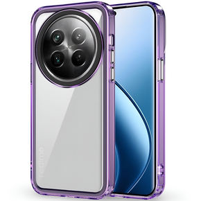 Pouzdro pro Realme 12, Fusion Hybrid, transparentní / fialové