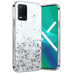 Pouzdro pro Realme 8 5G, Glittery, průhledné