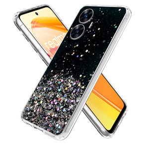 Pouzdro pro Realme C55, Glittery, černé