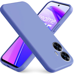 Pouzdro pro Realme C55, Silicone Lite, fialové