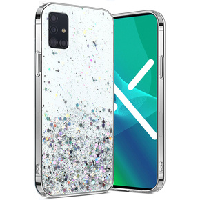 Pouzdro pro Samsung Galaxy A51 4G, Glittery, průhledné