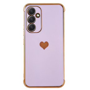 Pouzdro pro Samsung Galaxy A54 5G, Electro heart, fialové