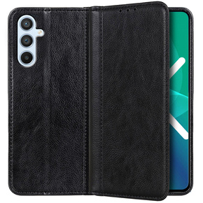 Pouzdro pro Samsung Galaxy A54 5G, Wallet Litchi Leather, černé