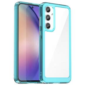 Pouzdro pro Samsung Galaxy A55 5G, Fusion Hybrid, transparentní / modré