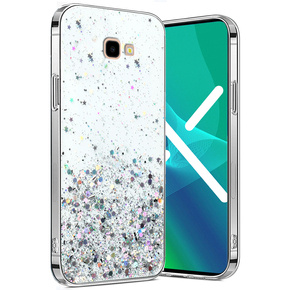 Pouzdro pro Samsung Galaxy J4 Plus, Glittery, průhledné