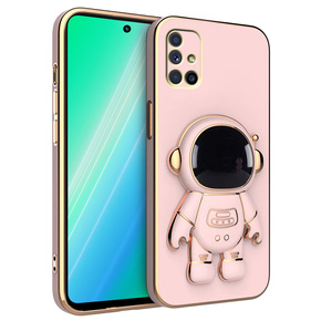 Pouzdro pro Samsung Galaxy M51, Astronaut, růžové rose gold