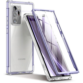 Pouzdro pro Samsung Galaxy Note 20 Ultra, Suritch Full Body, transparentní / fialové
