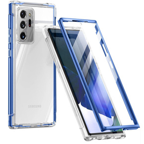 Pouzdro pro Samsung Galaxy Note 20 Ultra, Suritch Full Body, transparentní / modré
