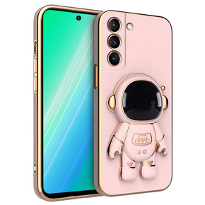 Pouzdro pro Samsung Galaxy S22 Plus, Astronaut, růžové rose gold