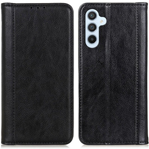 Pouzdro pro Samsung Galaxy S24+ Plus, Wallet Litchi Leather, černé