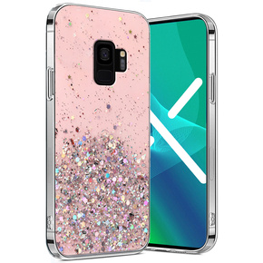 Pouzdro pro Samsung Galaxy S9, Glittery, růžové