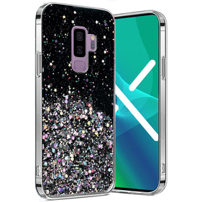 Pouzdro pro Samsung Galaxy S9+ Plus, Glittery, černé