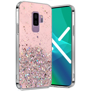 Pouzdro pro Samsung Galaxy S9+ Plus, Glittery, růžové