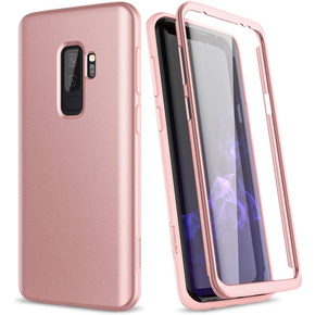 Pouzdro pro Samsung Galaxy S9+ Plus, Suritch Full Body, růžové rose gold