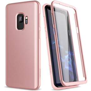 Pouzdro pro Samsung Galaxy S9, Suritch Full Body, růžové rose gold