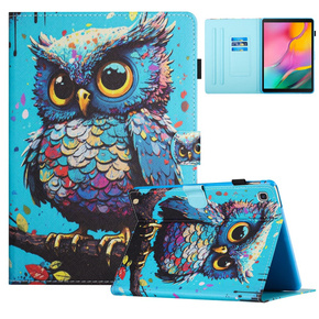 Pouzdro pro Samsung Galaxy Tab A7 Lite, s klopou, owl