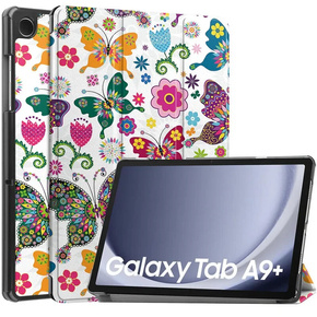 Pouzdro pro Samsung Galaxy Tab A9+, Smartcase, Butterfly