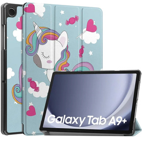 Pouzdro pro Samsung Galaxy Tab A9+, Smartcase, unicorn