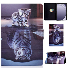 Pouzdro pro Samsung Galaxy Tab A9+ X210 / X215 / X216B, cat and tiger