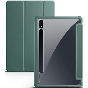 Pouzdro pro Samsung Galaxy Tab S7 Plus / Tab S7 FE, Smartcase Hybrid, se slotem na stylus, zelené
