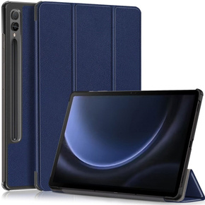 Pouzdro pro Samsung Galaxy Tab S9 FE+ Plus, Smartcase s prostorem pro stylus, námořnicky modré