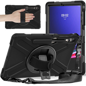 Pouzdro pro Samsung Galaxy Tab S9 FE+ / S9+ / S8+ / S7+, obrněné ochranné pouzdro, černé