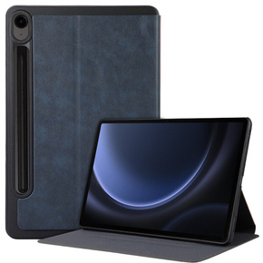 Pouzdro pro Samsung Galaxy Tab S9 FE, Smartcase s prostorem pro stylus, modré