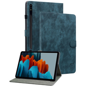 Pouzdro pro Samsung Galaxy Tab S9, Wallet Pen Slot, modré